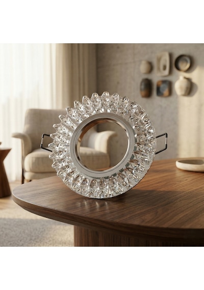Bay 1 Adet Cata Ct 6569 Menekşe Yuvarlak Kristal Cam Spot Kasası Gu10 Duy Najmaddin Diğer