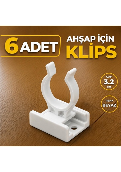 Lexroo 6 Adet Ahşap Baza Klipsi Mutfak Dolap Tezgah Alt Kısım Kapatma Kılips Mobilya Ayak Ayağı Diğer