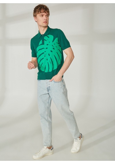 Bikkembergs Yeşil Erkek Polo T-shirt C S P50 10