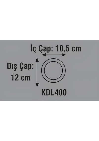 Kdl400 Slim Led Panel 2'adet Spot Gömme 6w 510 Lümen - 3000k Sarı Işık