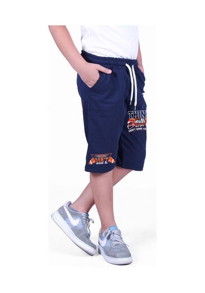 Fyk Kids Thınk With Baskılı, Erkek Çocuk Kapri&şort Lacivert