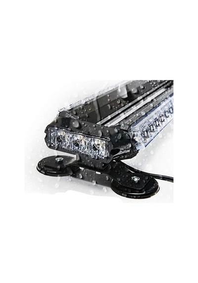 Çakar Lamba Çift Taraflı 30 Led Mavi-kırmızı 38 16,5 7,5 Cm 12-24v