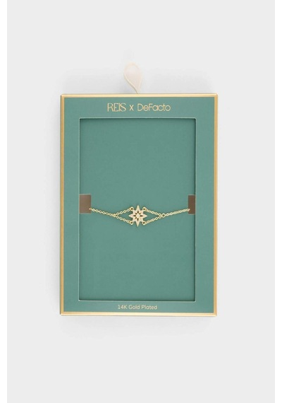 Defacto Reis X DeFacto Kartanesi Desenli Gold Bileklik G4173AXNS