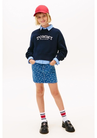 Tommy Hilfiger Kız Çocuk Triko Kg0kg08921 Lacivert