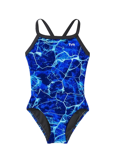 Tyr Durafast Elite Kadın - Kız Diamondfit Yüzücü Mayo - Synapse Mavi