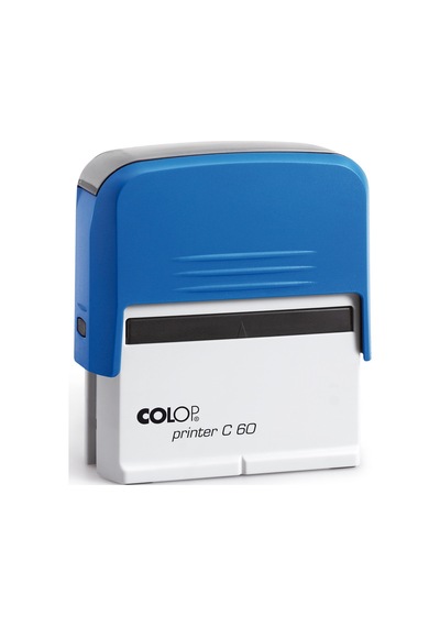 Colop Prınter C60 Mavi Kasa Mavi Keçe - 37 x 76 MM