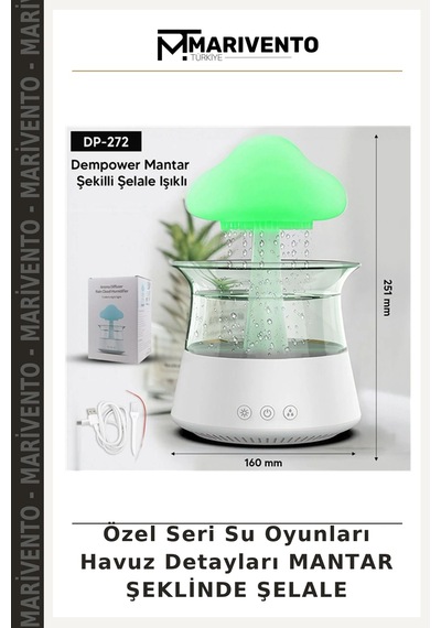 Özel Seri Su Oyunları Havuz Detayları Şeklinde Şelale