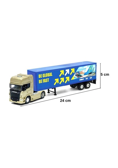 Welly 1:64 Scania V8 R 730 Metal Çek Bırak Oyuncak Tır Transporter Lisanslı