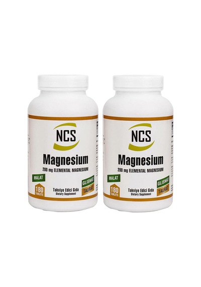 Ncs Magnesium 200 Mg Malat Taurat Glisinat 180 Tablet 2 Adet
