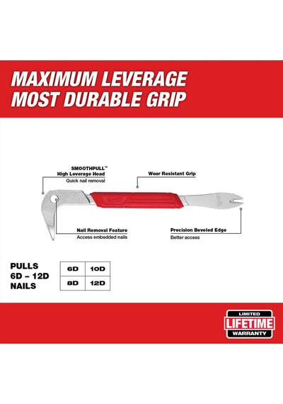 4932478249 Smoothpull Profesyonel Çivi Sökücü Levye - 9" 229 Mm