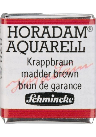 Schmincke : Horadam Aquarell Artist Sulu Boya : Yarım Tablet : Seri 2 670 Madder Brown