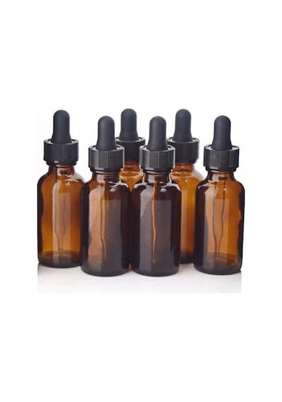Güvenç Ambalaj Cam Şişe Damlalıklı Kahverengi 6 x 30 ML
