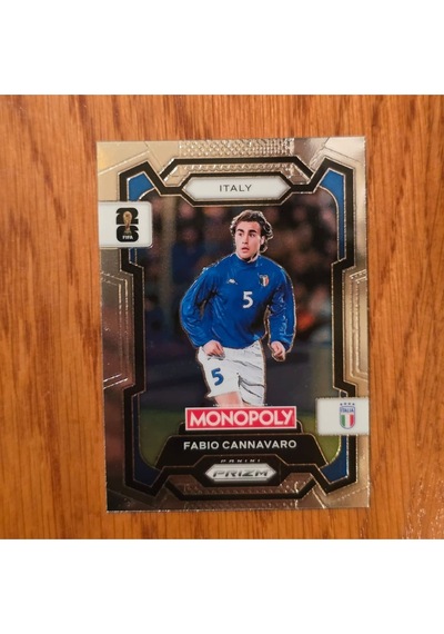 Prizm Monopoly Fabio Cannavaro No. 36 Lisanlı Oyun Kartları - Silver