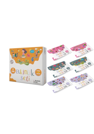 6 Yaş Etkinlik Seti 6 Kitap 195 Etkinlik