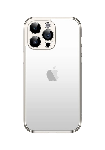 Apple iPhone Uyumlu 15 Pro Max Kılıf Zore Kamera Korumalı Bontez Bumper Titanyum