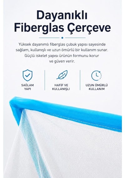 Katlanabilir Bebek Cibinliği Sineklik Korumalı Portatif Uyku Çadırı Beşik Ve Yatak Uyumlu