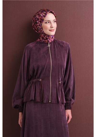 Armine Saf İpek Sura Eşarp 9623d 86 Gri - Siyah