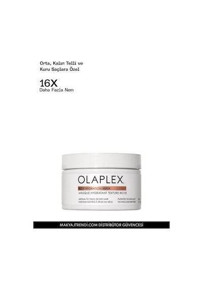 Olaplex Rich Hydration Hair Mask 200 Ml Nemlendirici Saç Maskesi