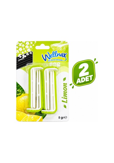2'li Klips Oto Klima Kokusu 8 Gr-limon