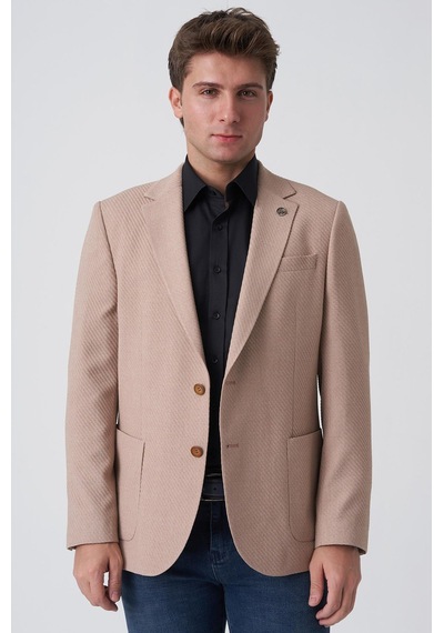 White Stone Abrantes C4020 Slim Fit 6 Drop Ceket Tarçın Tarçın