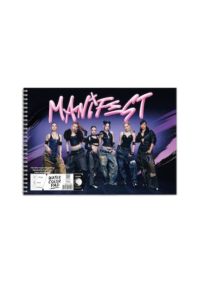 Manifest 35x50 Plastik Kapaklı Sipralli Resim Defteri 15 Yaprak 1 Adet