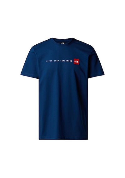 The North Face M Ss Never Stop Exploring Tee Erkek Outdoor Tişörtü Nf0a87nsd1r1 Mavi Mavi
