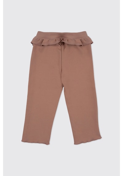Kız Bebek Beli Lastikli Fırfır Detaylı Bol Paça Gül Eşofman Alt Çok Renkli 2421GB01007 Kız Bebek Beli Lastikli Fırfır Detaylı Bol Paça Gül Eşofman Alt Çok Renkli 2421GB01007