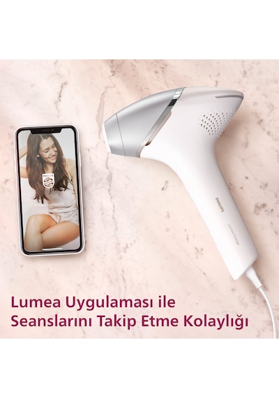 Philips BRI940/00 Lumea 450.000 ATIM Lazer Epilasyon IPL Tüy Alma Cihazı,Ekstra Uzun Kablo