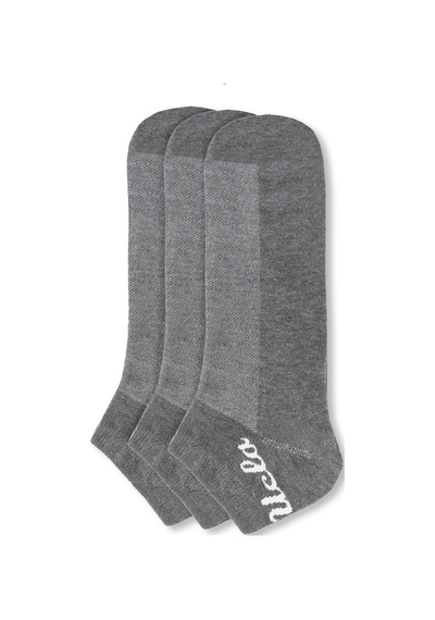 Ucla Adelıta 3'lü Gri Uzun Jakarlı Pamuk Standard Fit Unisex Çorap