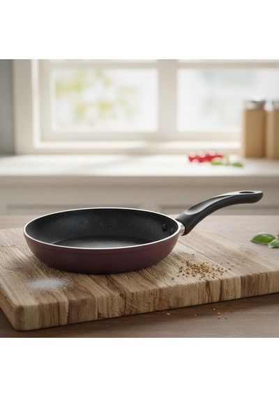 Papilla Buzz 26 Cm Mor Kırçıl Granit Efektli Yapışmaz Tava - Yanmaz Kızartma Ve Sote Tavası Belirtilmemiş