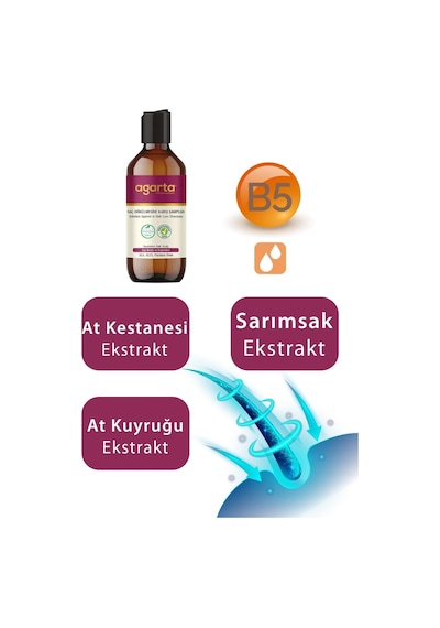 Agarta Saç Dökülmesine Karşı Şampuan 3 x 400 ML