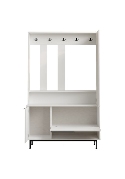 Robin Home Lidya Portmanto Vestiyer Ayakkabılık Aynalı Metal Ayak