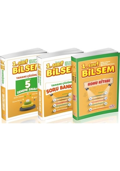 Editör Yayınları Bilsem Hazırlık Kitapları Seti 3 Lü Set
