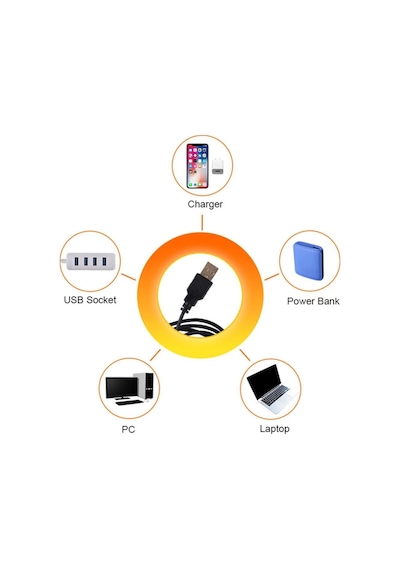 Sge Teknoloji Usb Led Gün Batımı Projektör Lambası Fotoğraf Çekim Işığı