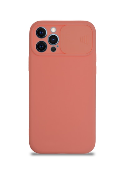 Apple Uyumlu  iPhone 12 Pro Kılıf Kamera Korumalı Sürgülü Renkli Silikon Kapak