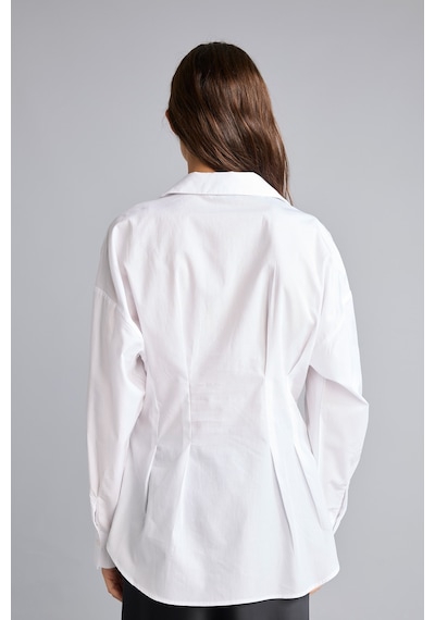 Defacto %100 Pamuk Fıtted Poplin Gömlek G8610ax26auwt34 Beyaz-wt34
