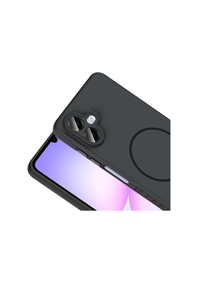 Galaxy Uyumlu A07 Kılıf Kamera Lens Korumalı Magsafe Destekli Silikon Pazarplus Lacivert