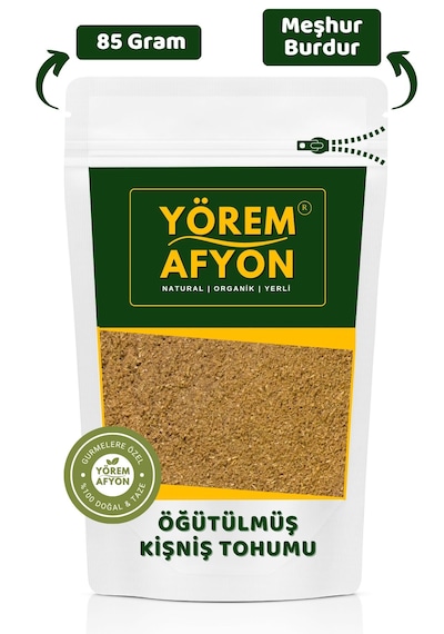 Yörem Afyon Burdur Yöresinden Baharatların Altını Taze Çekim Kişniş Tohumu Tozu Coriandrum Sativum 85gr