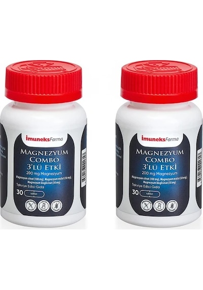 Magnezyum Combo 200 Mg (30 Tablet) x 2 Adet