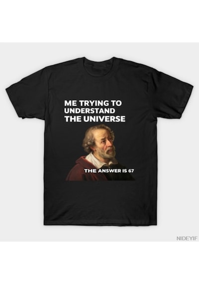 Flood Of Style 67 Meme T-shirt Erkekler Kadınlar İçin %100 Pamuklu Tişörtler Kısa Kollu Üstler 0109-2 Çok Renkli