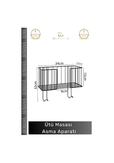 Asmaaparatı Kapı Arkası Düzenleyici Organizer Raf Sistemi Metal Yer Tasarrufu Sağlayan Ütü Masası A Çok Renkli