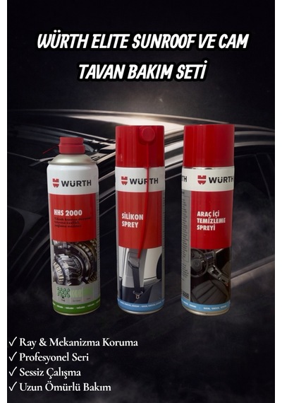 Prime Cars Elıte Sunroof Cam Tavan Bakım Seti