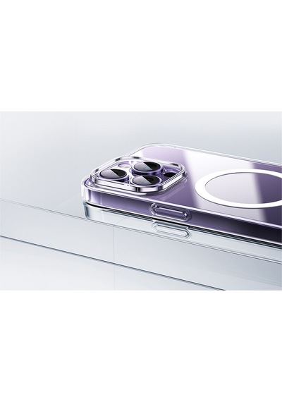 Baseus Apple Uyumlu iPhone 15 Pro Max Os-lucent Magsafe Telefon Kılıfı Şeffaf