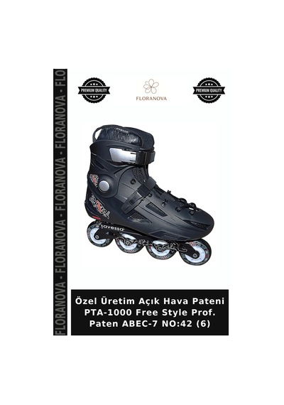 Özel Üretim Açık Hava Pateni Pta-1000 Free Style Prof. Paten Abec-7 No:42 6 Çok Renkli