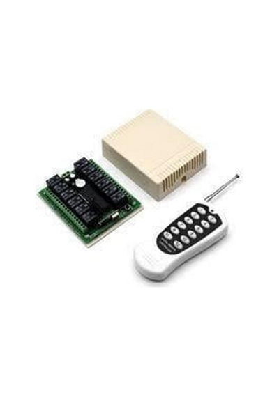 12v 433mhz 12 Kanallı Kablosuz Kumandalı Rf Alıcılı Röle Modülü Kutulu