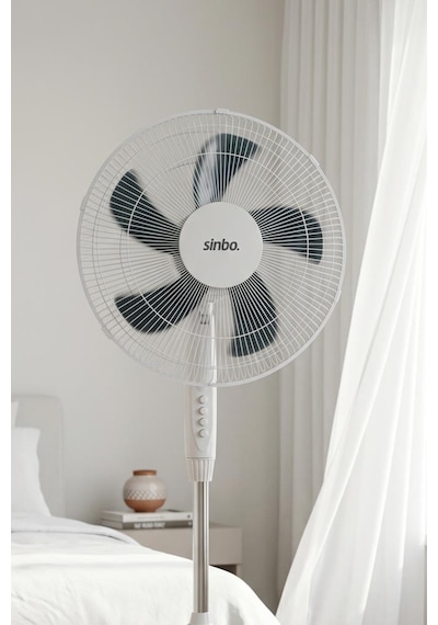 Sinbo Sf-7705 Ayaklı Vantilatör 16 Inç 45w Sessiz Fan 3 Kademeli Yükseklik Ayarlı Güçlü