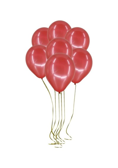 Cansüs 100lü Metalik Balon Kırmızı 12inç Çok Renkli
