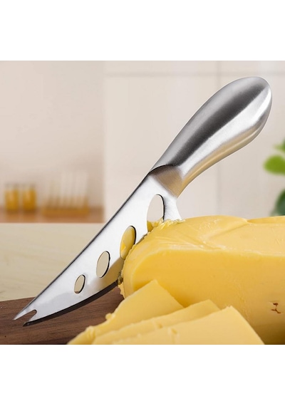 Zhlhome Inox Peynir Bıçağı Seti Tereyağı Bıçağı Kahvaltı Seti Profesyonel Tasarım Gümüş