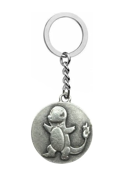 Charmander Figürlü Pokemon Madalyon Anahtarlık Dinozor Temalı Unisex Aksesuar