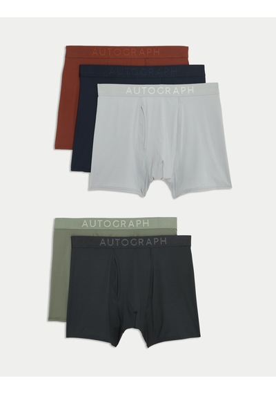 Marks & Spencer 5’li Paket Microskin Boxer T14005324A Çok Renkli